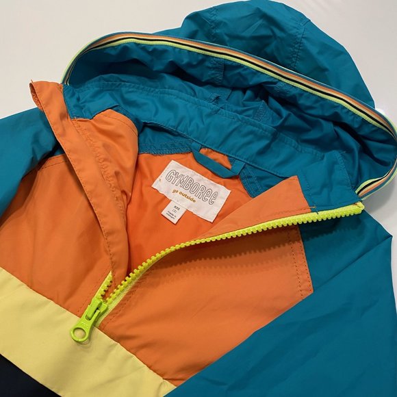 Kids Gymboree 1/2 Zip Pullover Windbreaker with Hood, Size 3 - Picture 2 of 7